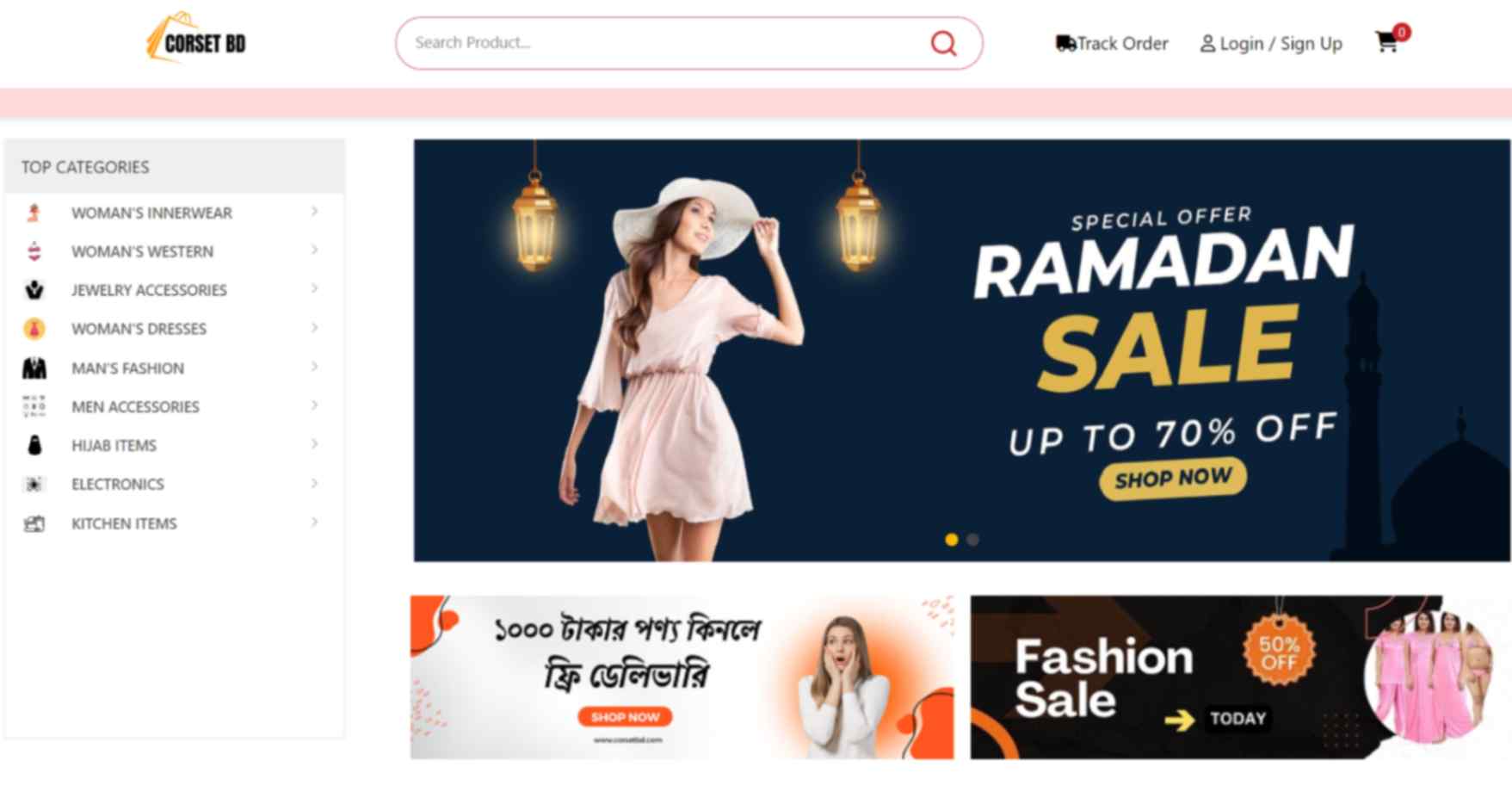 Corsetbd Ecommerce Website